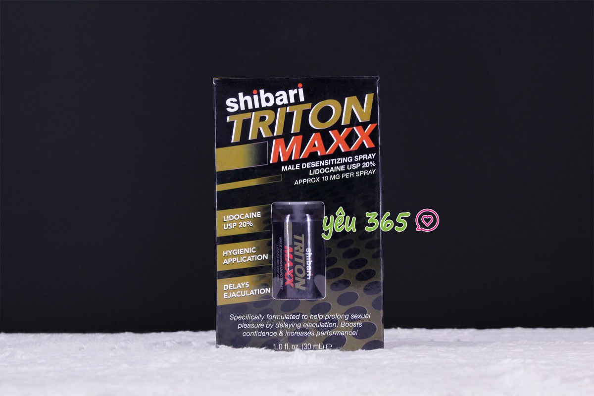 Chai xịt ngăn xuất tinh sớm Shibari Triton Maxx - Ảnh 2