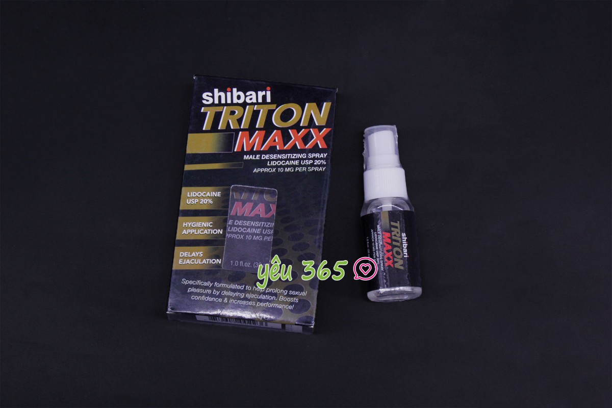 Chai xịt ngăn xuất tinh sớm Shibari Triton Maxx - Ảnh 3